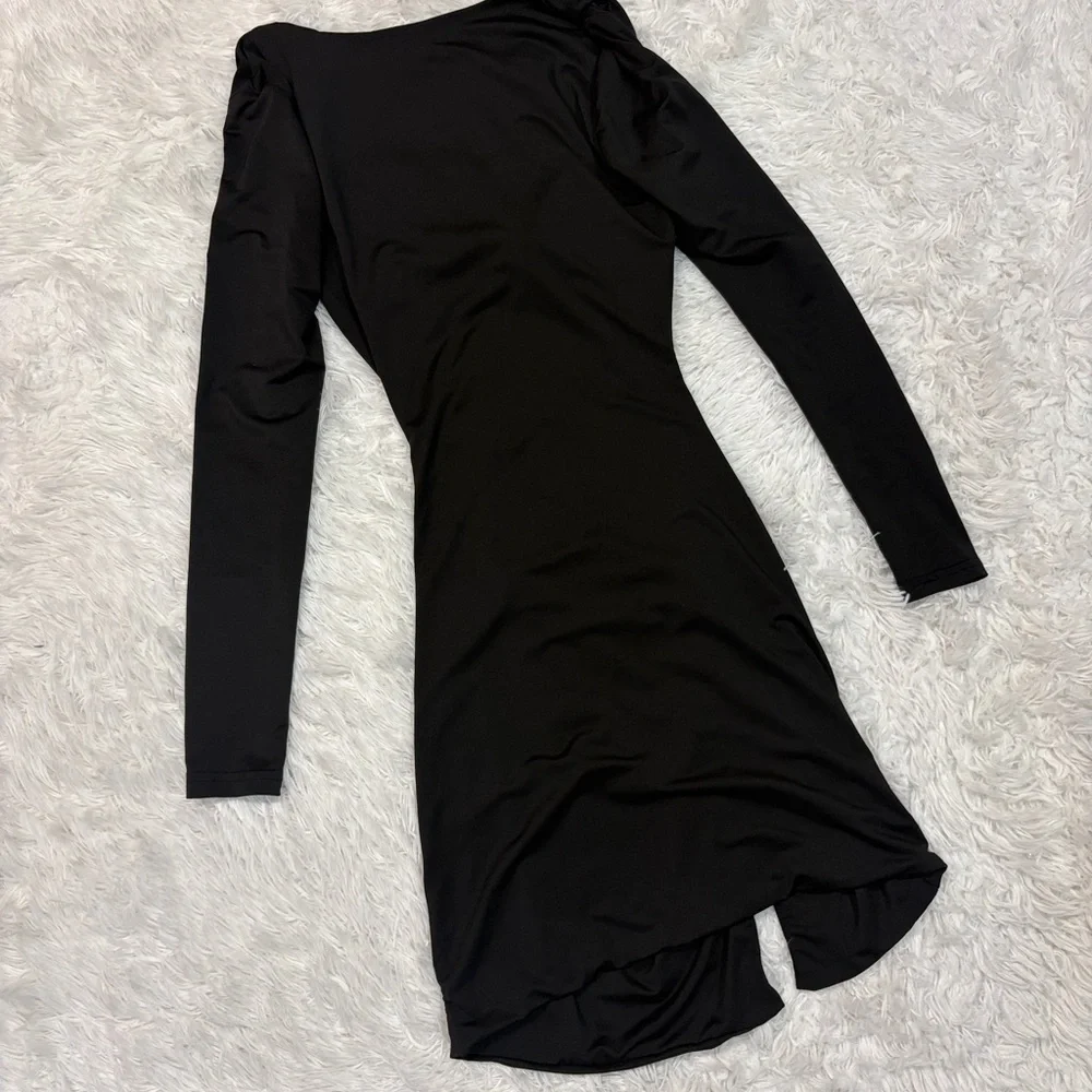 Princess Polly Maxam Long Sleeve Mini Dress Black - Picture 6 of 6